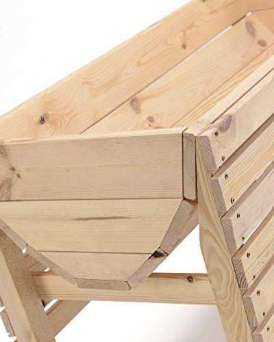 myGardenlust Hochbeet aus Holz – Kräuterbeet für Garten Terrasse Balkon – Pflanzkübel Pflanzkasten - 7